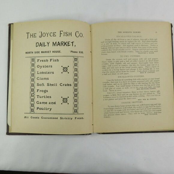 Kings Daughters Cookbook Domestic Echoes Antique 1897 3rd St Church Columbus OH - Picture 5 of 12